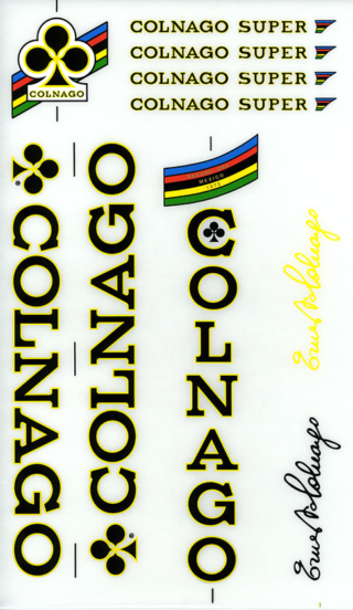 Colnago Super 1974-75 silk screen print