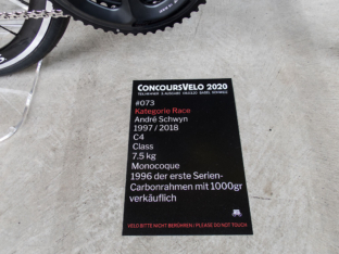 C4 Class concoursvelo 2020 Maurerhallle Basel